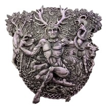 Ebros Wicca Horned God Cernunnos Wall Plaque Masculine Divinity Neopaganism - $51.99