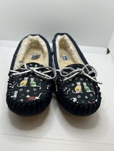 Keds Womens  Moccasin Slippers Cats In Sweaters  Winter Slip On  Size 7 Faux Fur - £18.77 GBP