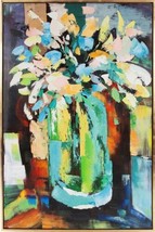Original Art Painting HOWARD ELLIOTT Tranquil Bouquet Multi-Color Textured - £1,004.54 GBP