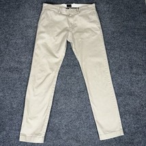 J Crew Pants Mens 32x32 (33x31) Beige Chino Slim Stretch Low Rise Cotton... - £13.54 GBP