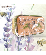 Arys Paris France Vintage Cosmetics Lavender Glitter Tin Box - $34.25