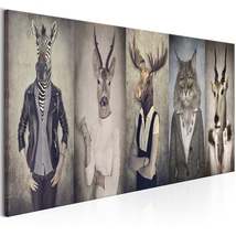Tiptophomedecor Stretched Canvas Animal Art - Animal Masks - Stretched &amp; Framed  - £71.17 GBP+