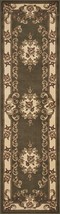 8' Green and Ivory Medallion Runner Rug - €121,33 EUR