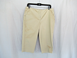 Worthington pants shorts modern fit 10P beige cropped inseam 17&quot; - £8.95 GBP