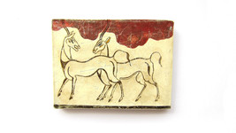 Minoan antelopes fresco  painting from Akrotiri Santorini  , Museum copy for gif - £38.01 GBP