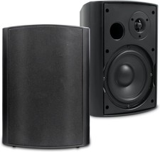 6.5 Inches Indoor Outdoor Bluetooth Speakers Waterproof Wired Wall Mount... - £136.64 GBP