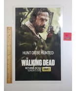 The Walking Dead returns Hunt Or Be Hunted poster 17x11 protected *NEW* - $4.50