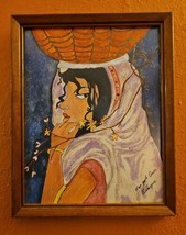 When Youth Comes By E. Jurogvivs Water Color Signed Art Framed 15.25 X 12.25in - £47.32 GBP