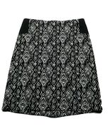 Chicos Womens A Line Skirt Size 0.5 Small Black White Geometric Back Zip - €16,17 EUR
