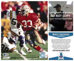 Roger Craig signed San Francisco 49ers football 8x10 photo Beckett COA proof - £82.48 GBP