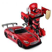 1:14 RC Mercedes-Benz GT3 2.4ghz Transformer Dancing Robot Car | Red - £78.55 GBP