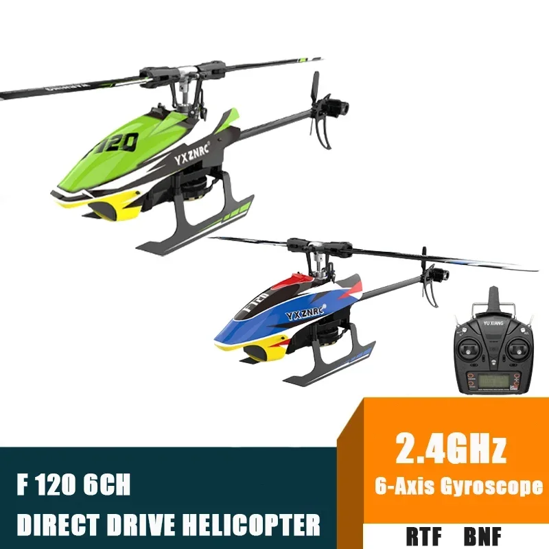 Yuxiang F120 Rc Helicopter 2.4G Bnf Rtf 6CH 3D Stunt Aileronless Brushless - £224.55 GBP+