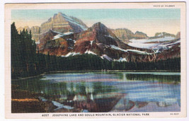 Postcard Josephine Lake &amp; Gould Mountain Montana Glacier National Park - £2.22 GBP