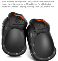 Rechargeable Hand Warmers 2 Pack 6000mAh Electric for Outdoor Camping Hu... - $455.36 MXN