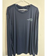 Reel Life Men’s Bait And Tackle Club Dress Blue Long Sleeve Logo Shirt S... - $37.89 CAD