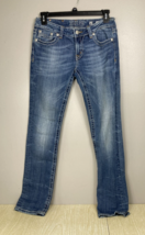 Miss Me Women&#39;s Jeans Size 30 Straight Leg JD1001T19 Med Wash Low Rise - $23.38