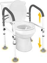 FSA/HSA Eligible Toilet Safety Rails, Vaunn Deluxe Adjustable and Foldab... - $96.56