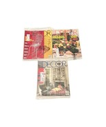 Vintage SEALED Lot of 3 Elle Decor Magazine 1993 1994 INTERIOR DESIGN - $29.99