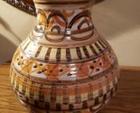 Raymor Italian Pottery Orange, Brown, Yellow Vase Italy - $109.00