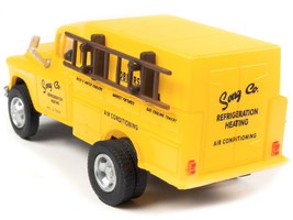 1955 Chevrolet Utility Truck Yellow Song Co. Refrigeration Heating 1/87 HO Scale - £25.82 GBP