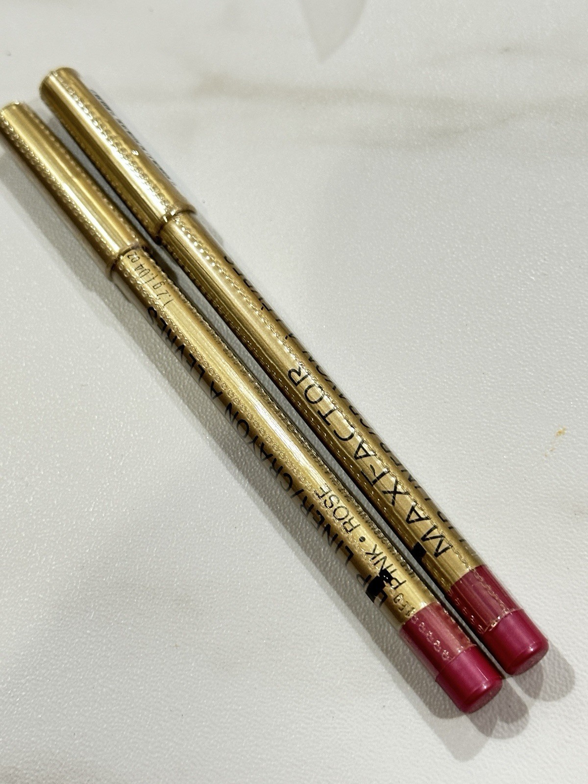 2X Max Factor Pencils Crayons Lip Liner PINK ROSE NEW SEALED Made In Ger... - $20.00