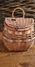 Vintage Wicker Rattan Fishing Basket  Fish Decor - £22.28 GBP