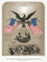 6200.American declaration of independence ilustrated Poster.Wall Art Decor. - £12.91 GBP+