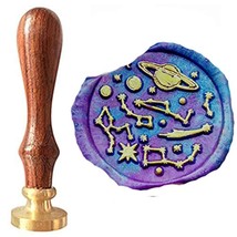 Universe Stars Galaxy Wax Seal Stamp Kit Decorating Gift Cards Weding In... - £13.42 GBP