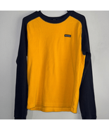 Abercrombie 90s/Y2K Black and Yellow Ribbed Long Sleeve - €16,09 EUR