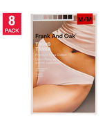 Frank And Oak Women's Thong Underwear 8 Pack Pima Cotton Stretch New Siz... - $24.99