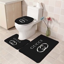 3Pcs/set Gucci 005 Bathroom Toliet Mat Set Anti Slip Bath Mat Floor Deco... - £26.61 GBP+
