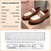 Fashion Women&#39;s Spring Loafers Shoes Genuine Leather High Quality Flats Slip-On  - £77.04 GBP