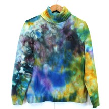 LAUREN Ralph Lauren Womens XL Turtleneck Sweater Tie Dye Hippie Classic  - £38.56 GBP