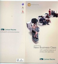 Cathay Pacific Airways First Business &amp; Economy Brochures and World Route Map  - £24.86 GBP