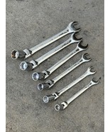 Double End 6pcs Flexible Metric 12 Point Socket &amp; Open End Wrench Set 10... - $558.09 MXN