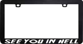 See You In Hell Devil Satan Evil License Plate Frame - £5.51 GBP