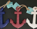 Seaside Beach Ship Anchors w Jute Hanging Loops 1/Pk SB24N Select Color - $3.99