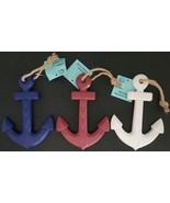 Seaside Beach Ship Anchors w Jute Hanging Loops 1/Pk SB24N Select Color - £3.15 GBP