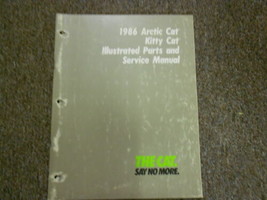 1986 Arctic Cat Kitty cat Illustrated Service Parts Catalog Manual FACTO... - £19.62 GBP