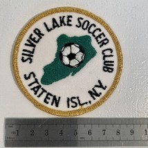 Vintage Silver Lake Soccer Club Iron On Fabric Patch Staten Island New Y... - £3.25 GBP