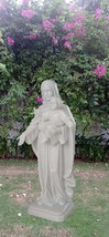 Mary Holding Jesus Marble Sculpture 65″ - $5,520.00