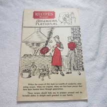 American National Insurance Vintage advertising recipe Booklet 1961 - £5.38 GBP