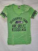 New Victoria&#39;s Secret Pink Seahawks Fans Are Great Kissers T Shirt Small - £18.95 GBP