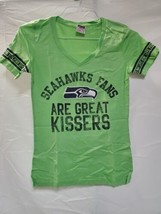 New Victoria&#39;s Secret Pink Seahawks Fans Are Great Kissers T Shirt Small - £18.82 GBP