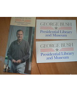 George Bush Presidential Library &amp; Museum Brochure &amp; Used Tickets Texas - £3.18 GBP