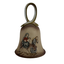 Vintage 1978 RR Marked Bisque Matte Ceramic Christmas Bell C32 Made in Mexico  - £14.31 GBP