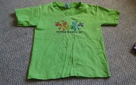 Kids Outer Banks NC XS 2-4 Jungle Frogs Short Sleeve Shirt Green North Carolina - $7.99