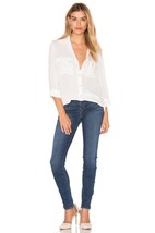 L’AGENCE Chanelle Mid Rise Skinny Zip Jean Dark Vintage Sz 25 NWT New La... - $74.24