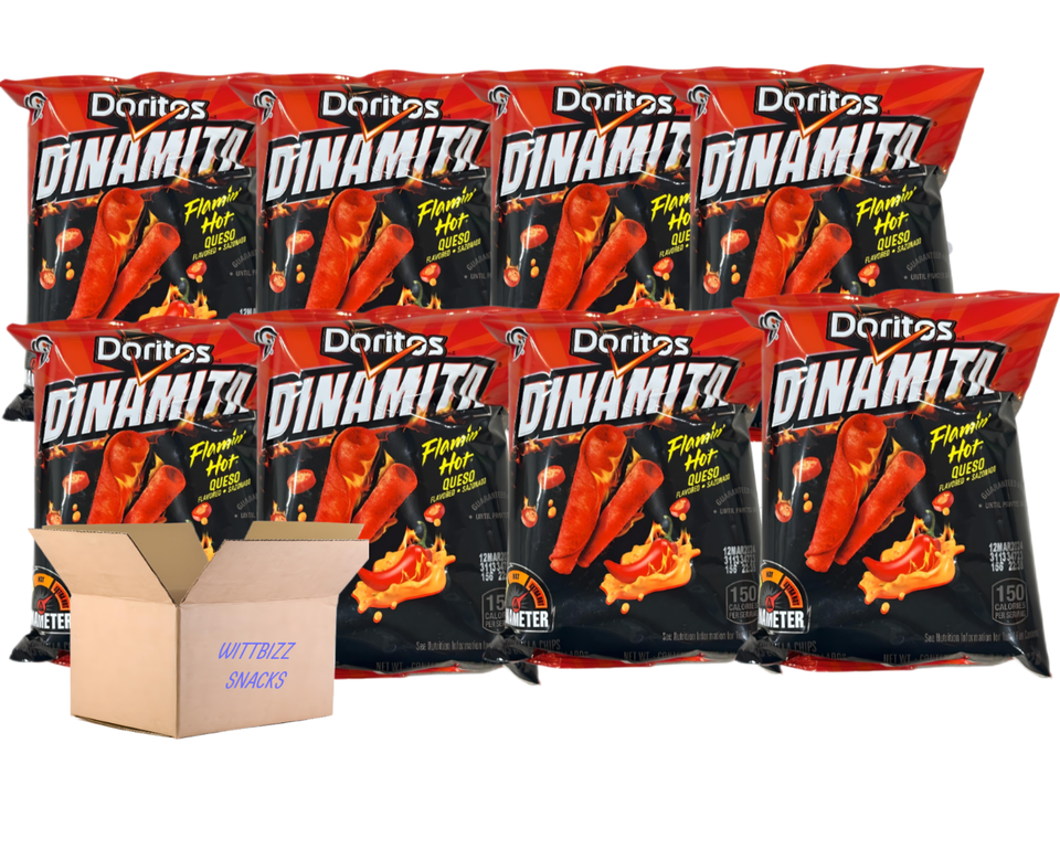 Doritos Dinamita Flamin Hot Queso 3.5oz, 8 pack - $22.76
