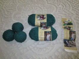 1 Lb. 12 Oz Lion Brand WOOL-EASE Acrylic/Wool Hunter Green Sprinkles 4-Ply Yarn - £14.15 GBP